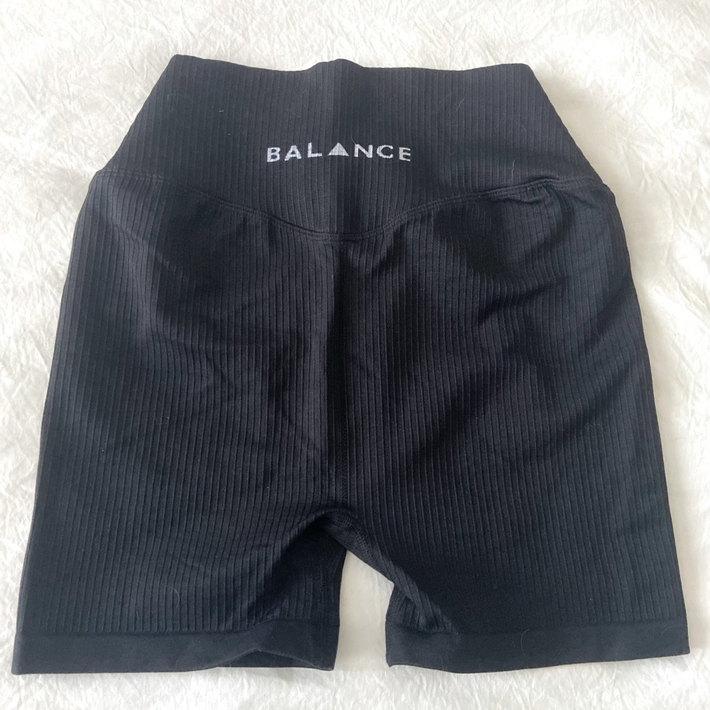 Balance Athletica black biker shorts